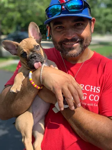 Matt with his dog